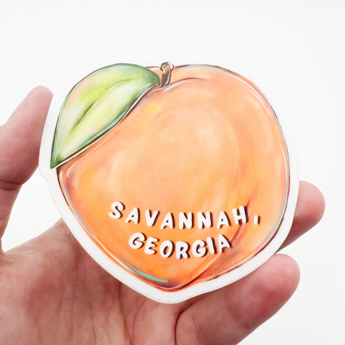 Savannah Peach Sticker