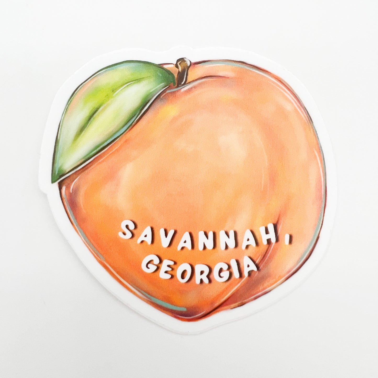 Savannah Peach Sticker