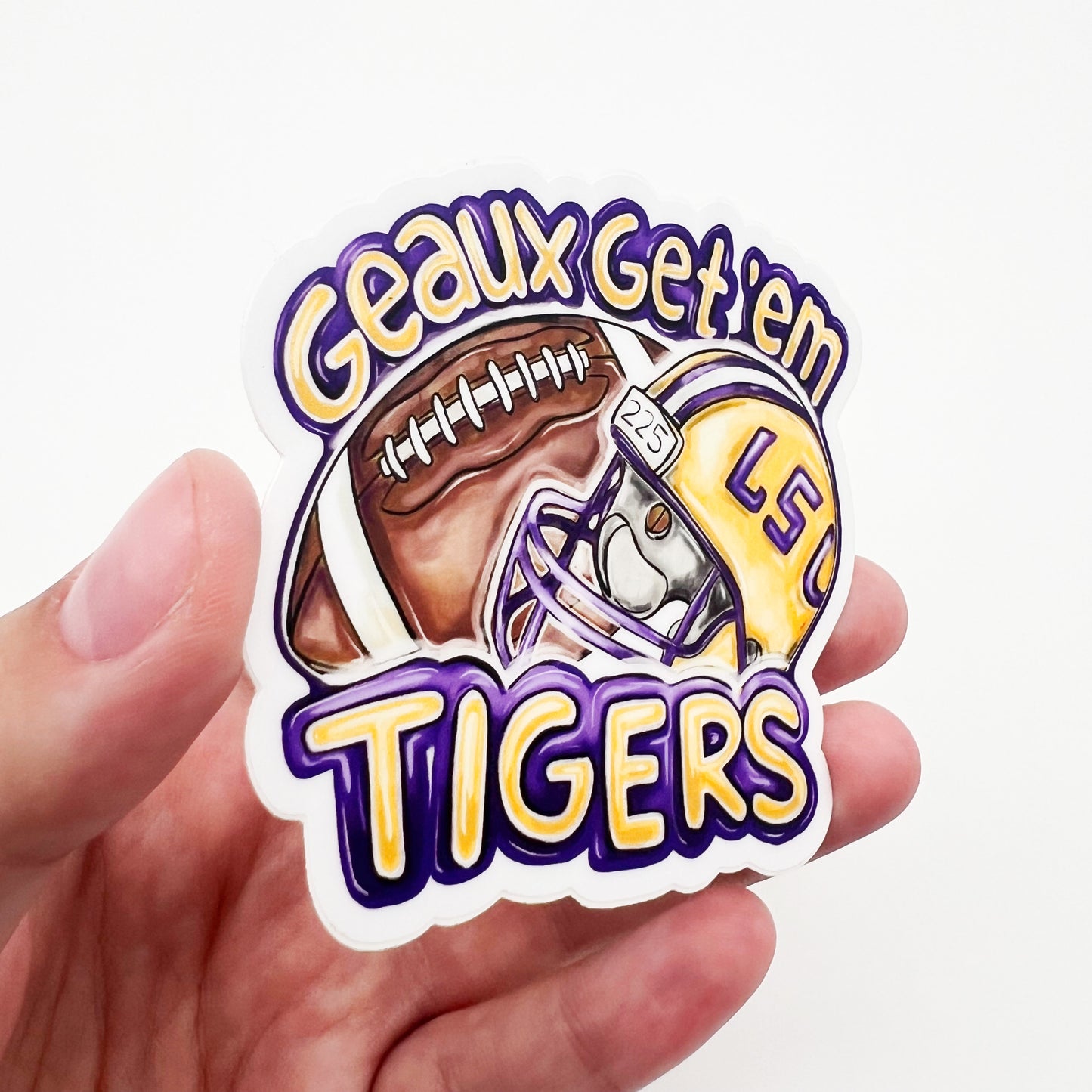 Geaux Get Em Tigers Sticker