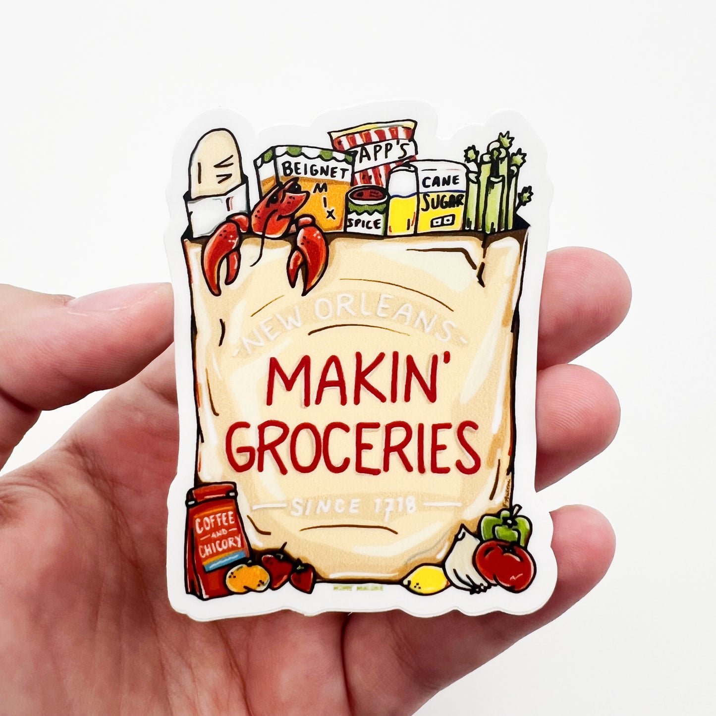 Makin' Groceries Sticker