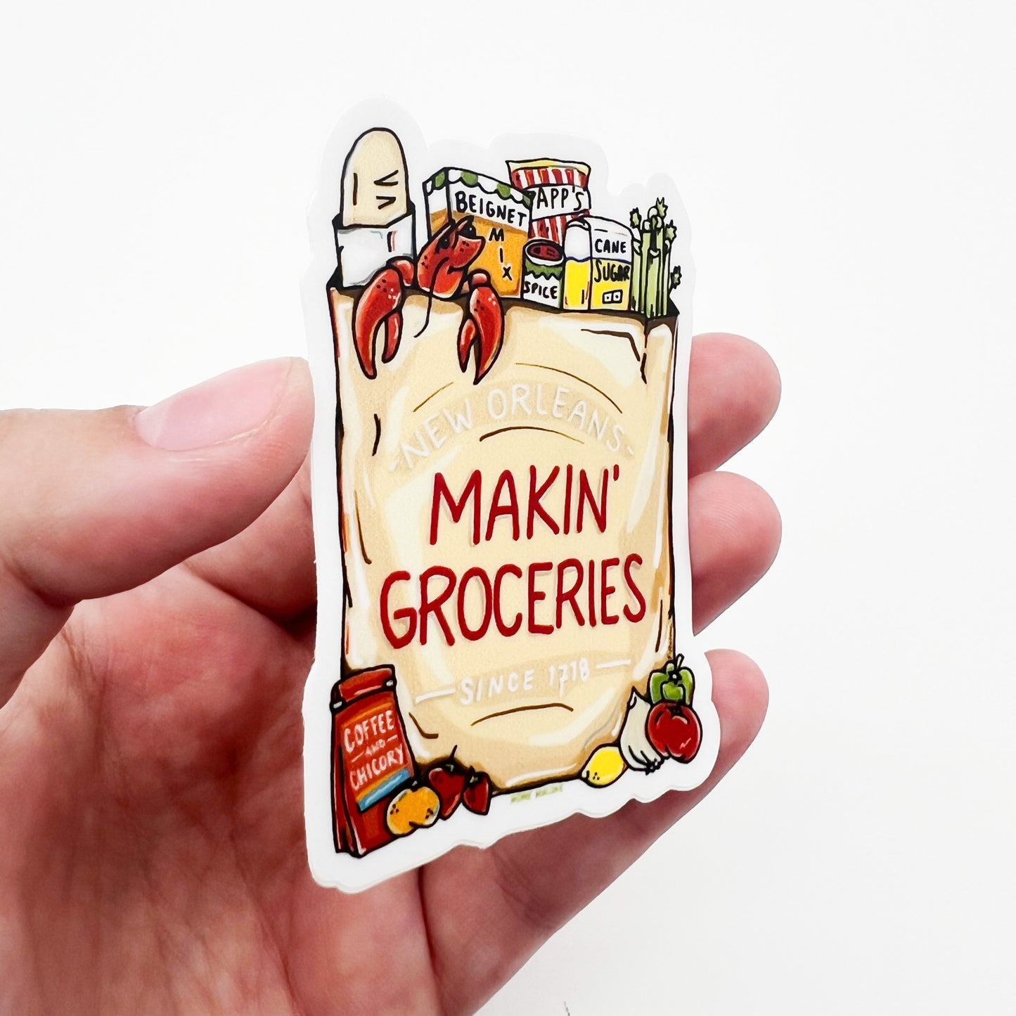 Makin' Groceries Sticker