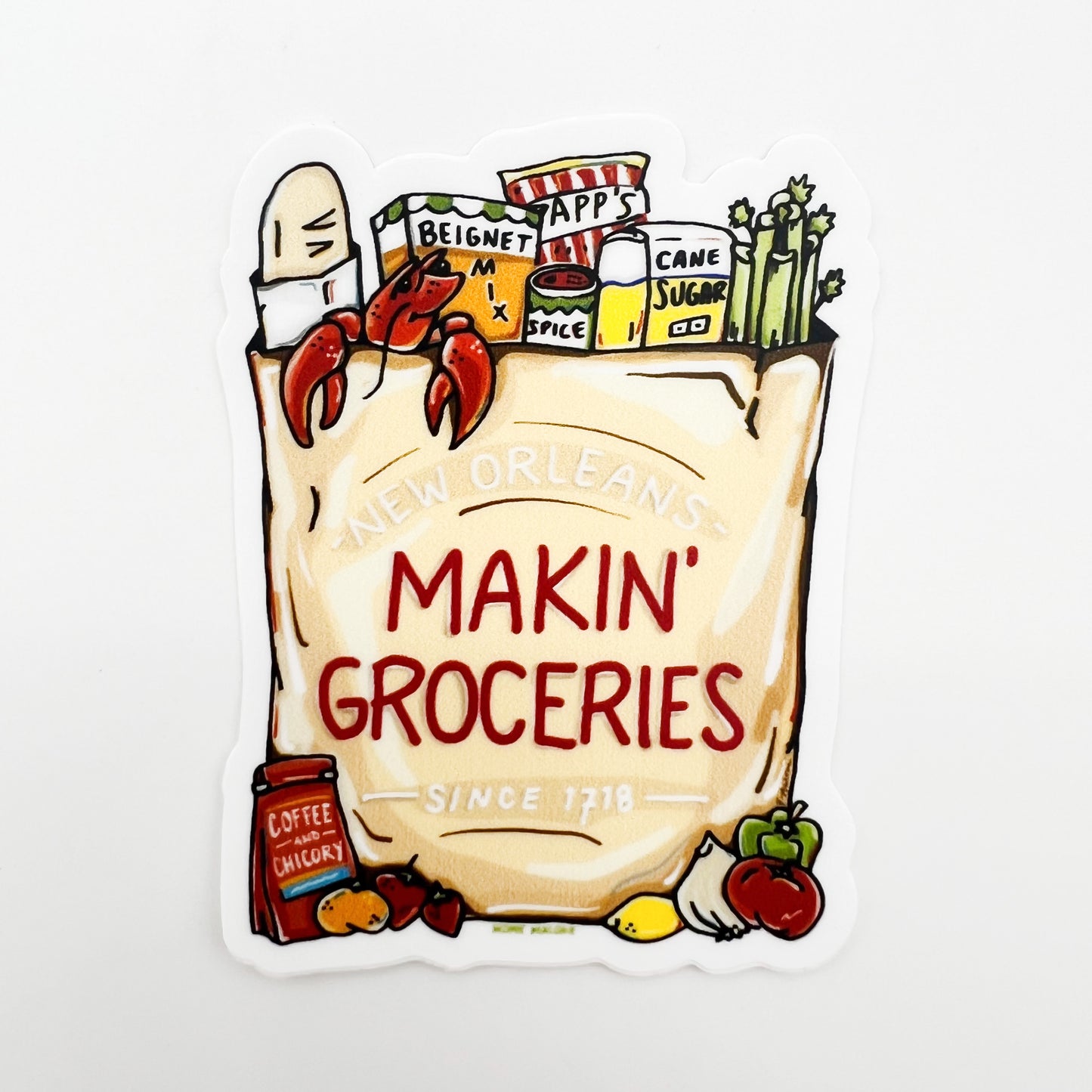 Makin' Groceries Sticker