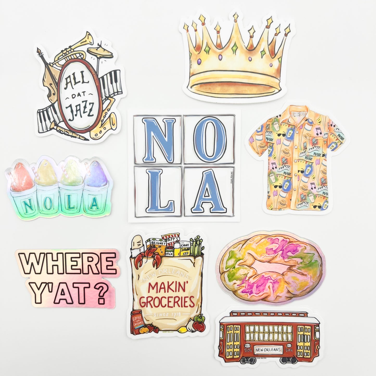 NOLA Street Tiles Sticker