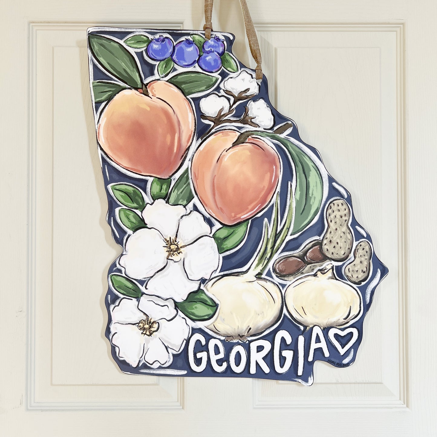 Georgia State Favorites Door Hanger