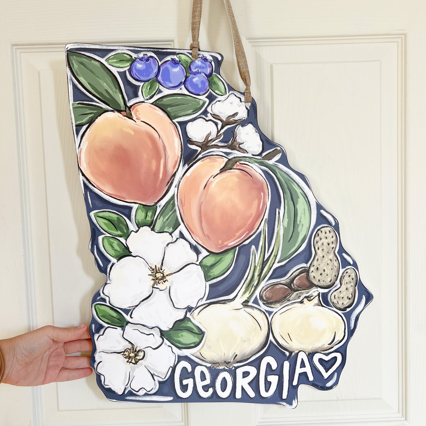 Georgia State Favorites Door Hanger