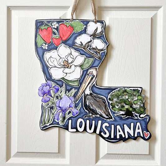 Louisiana State Favorites Door Hanger