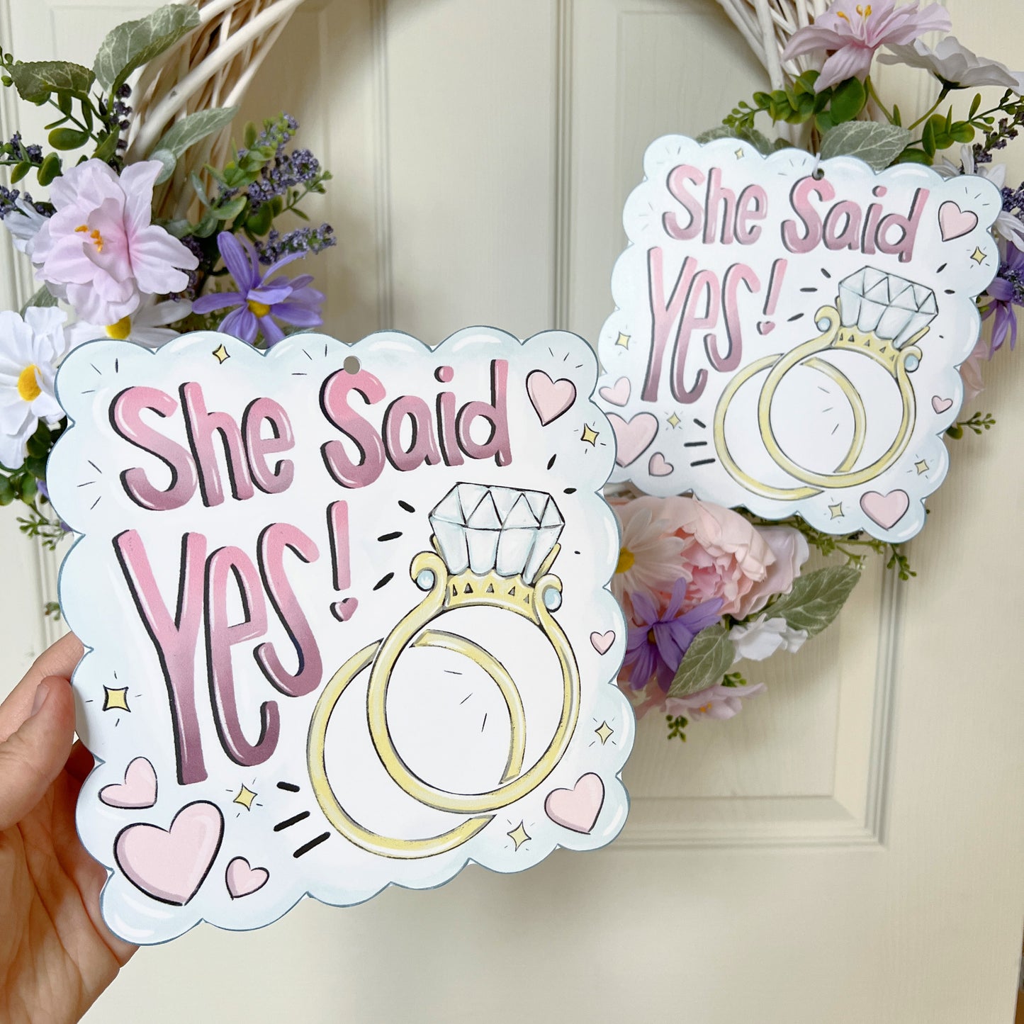 She Said Yes! Wedding Decornament