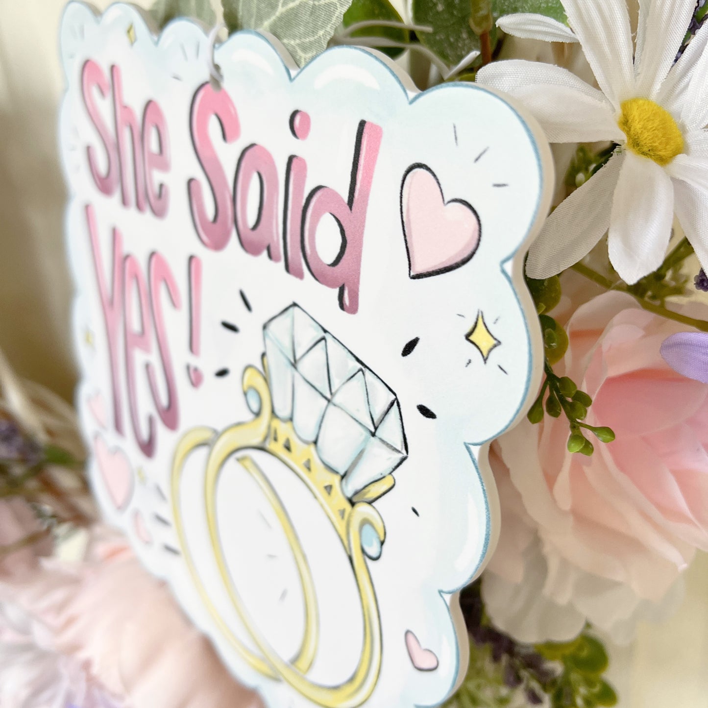 She Said Yes! Wedding Decornament