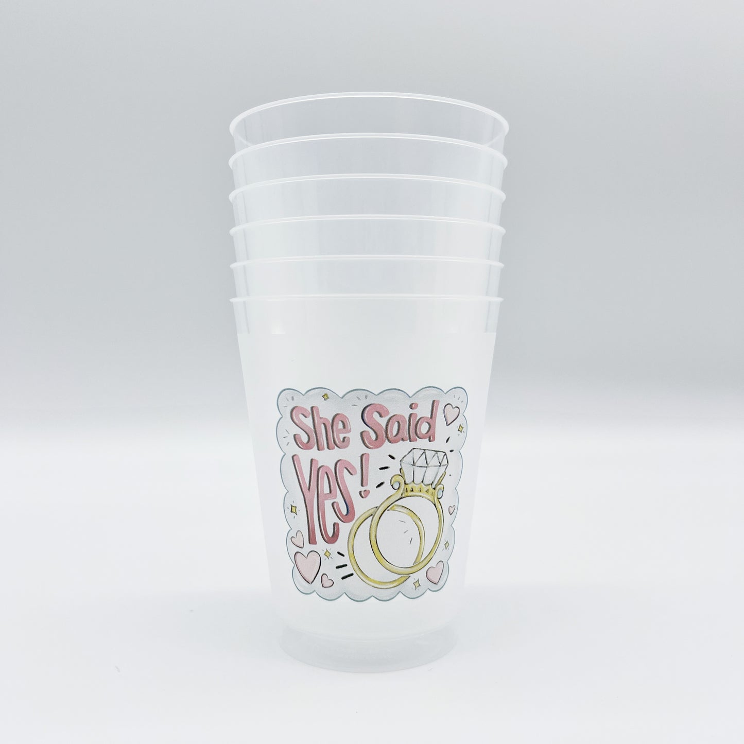 She Said Yes! Party Cup Set