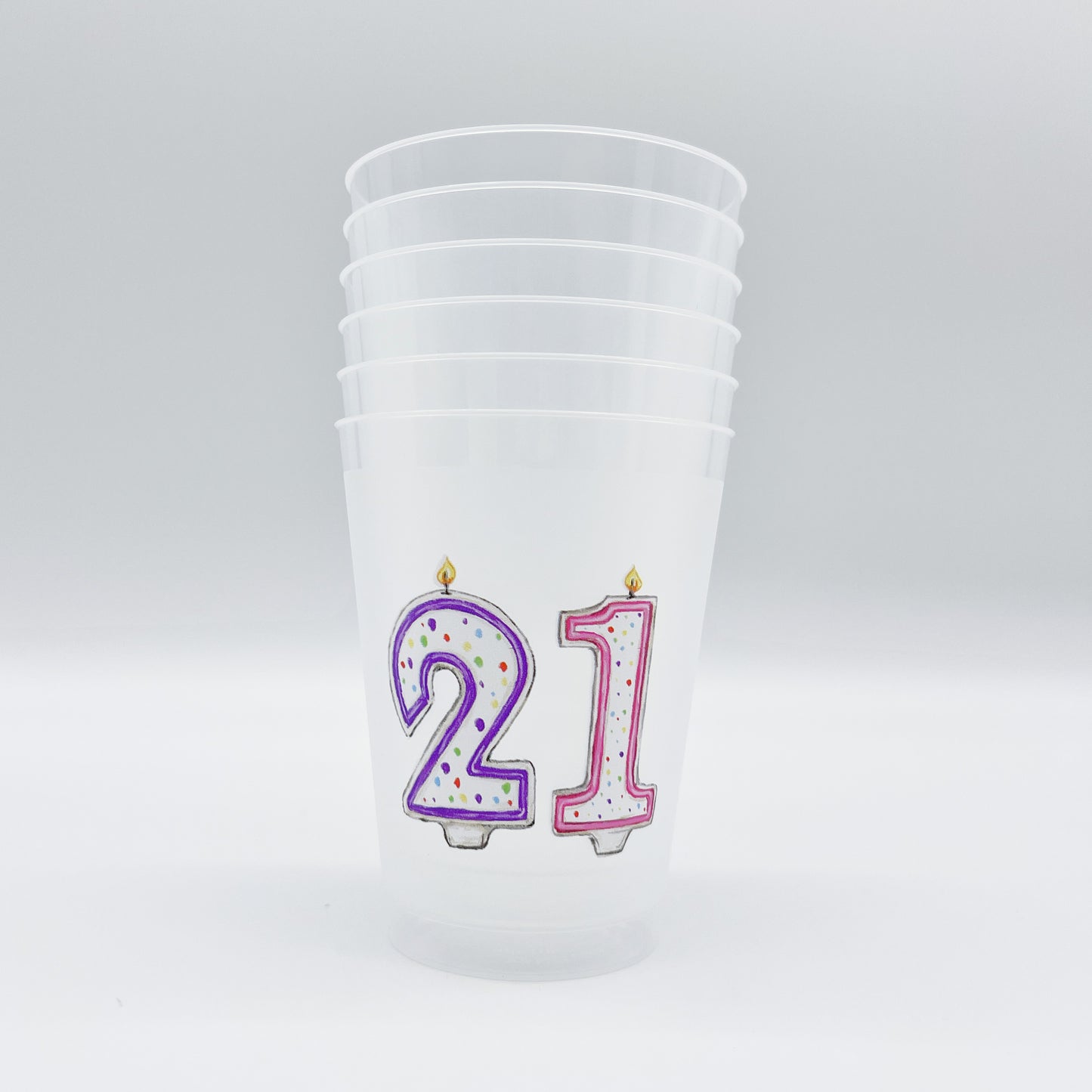 21st Birthday Party Cup Set