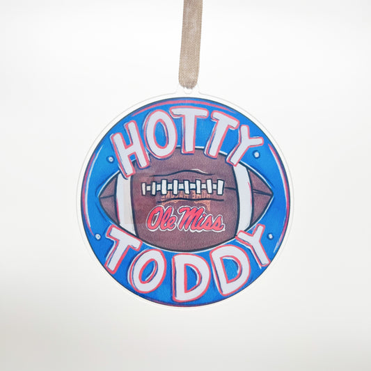 Ole Miss Hotty Toddy Acrylic Ornament