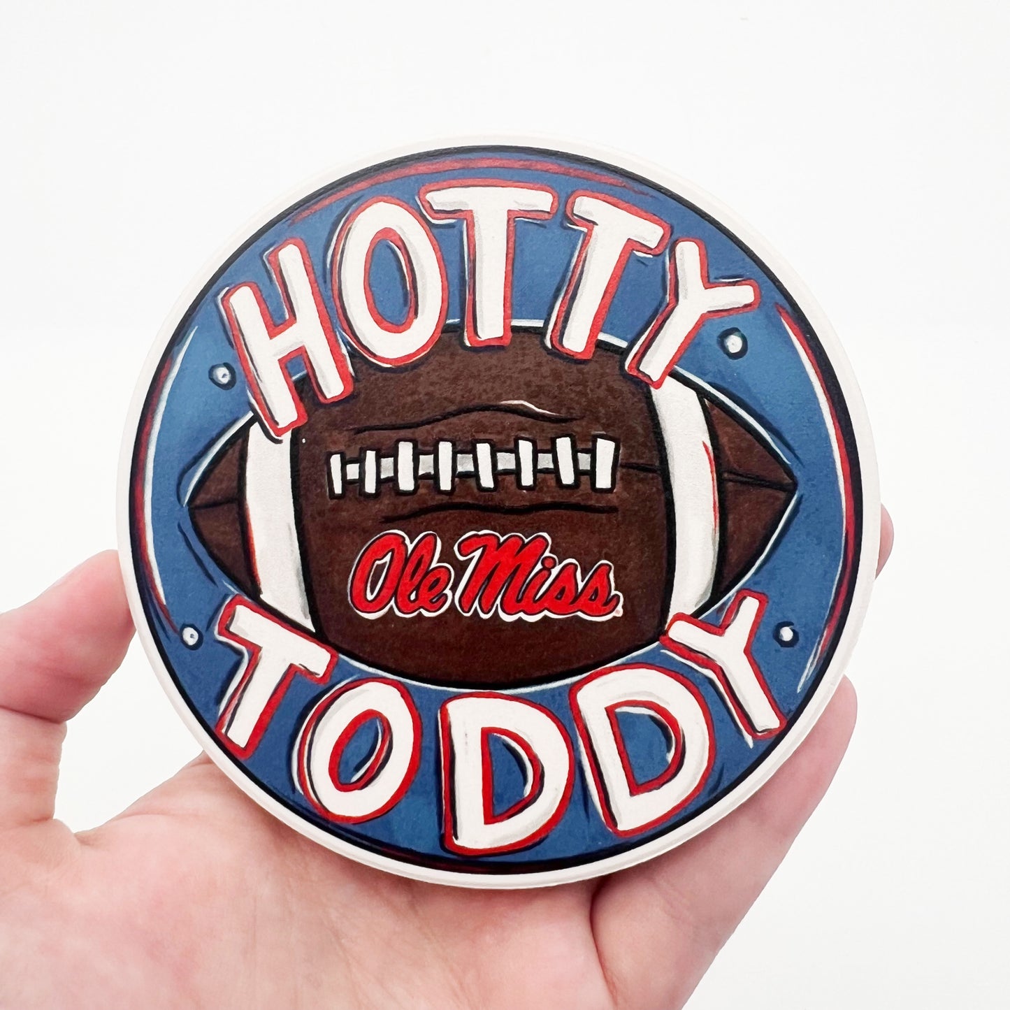 Ole Miss Hotty Toddy Coaster