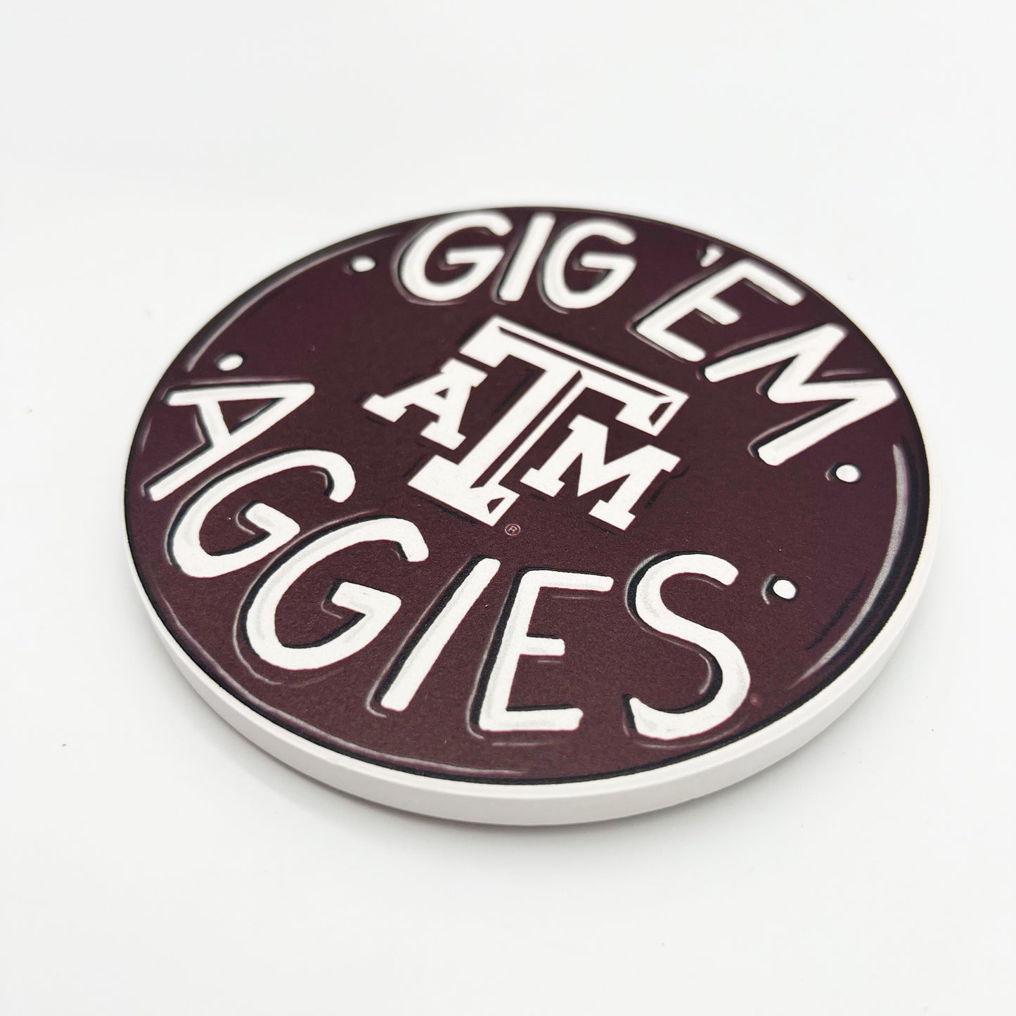 Gig Em Aggies Texas A&M Coaster