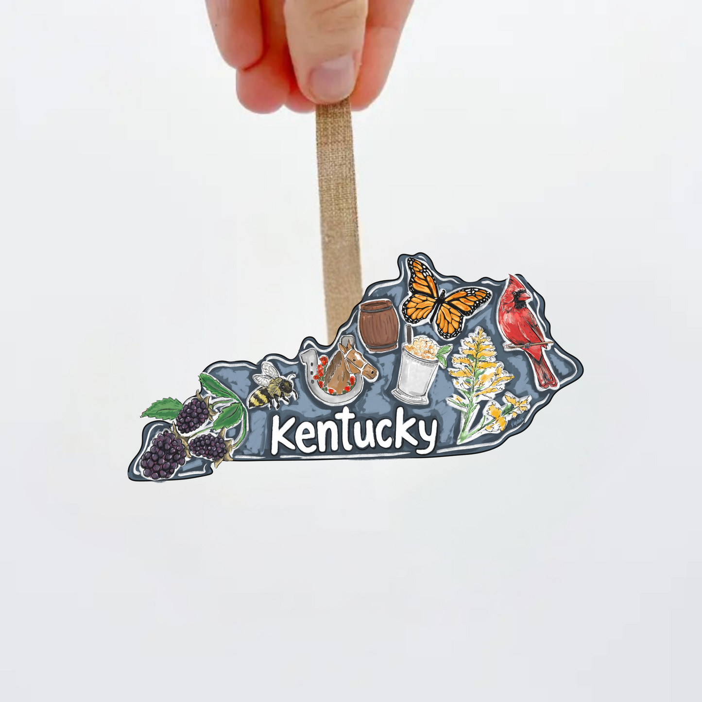 Acrylic Kentucky State Favorites Ornament