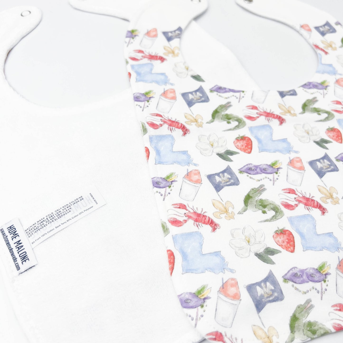 Louisiana Icons Baby Bib