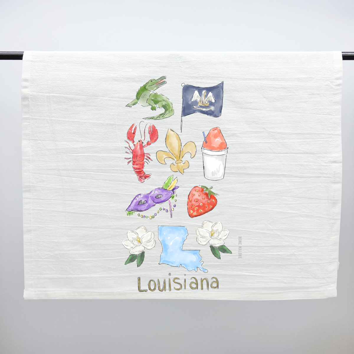 Louisiana Icons Tea Towel