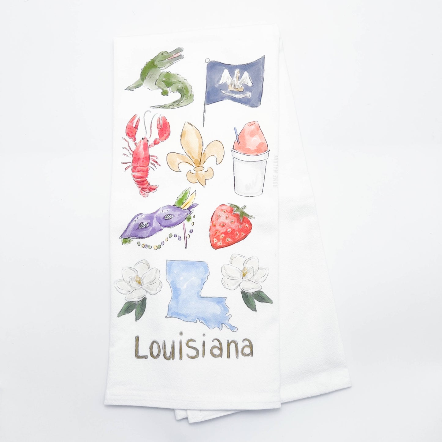 Louisiana Icons Tea Towel