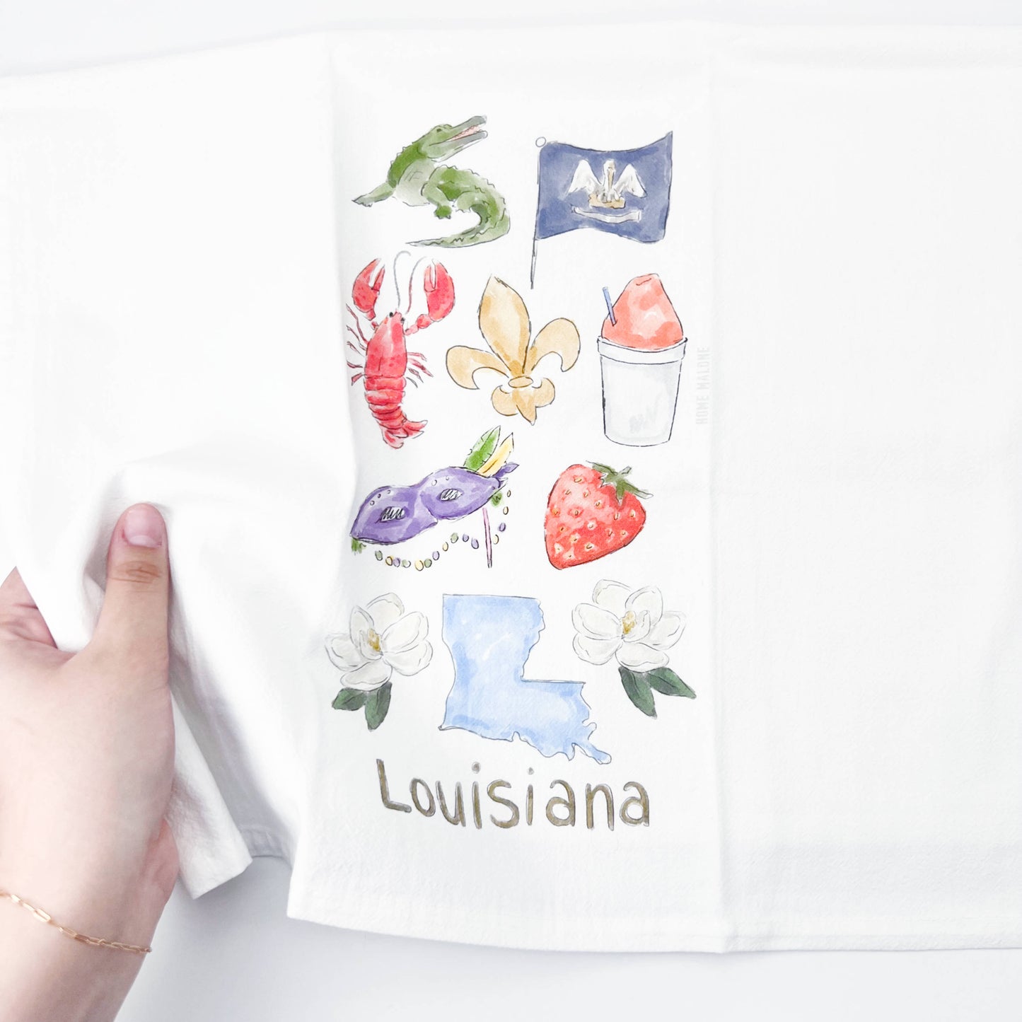 Louisiana Icons Tea Towel