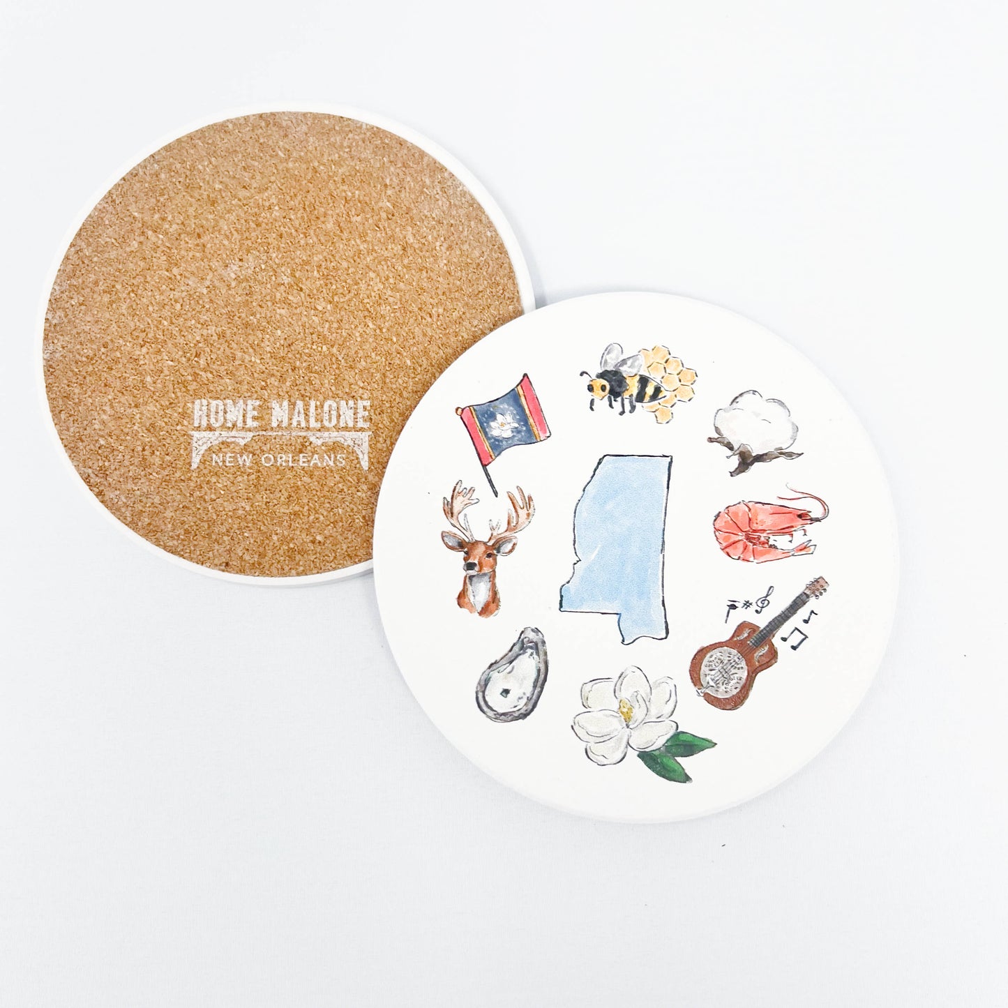 Mississippi Icons Coaster
