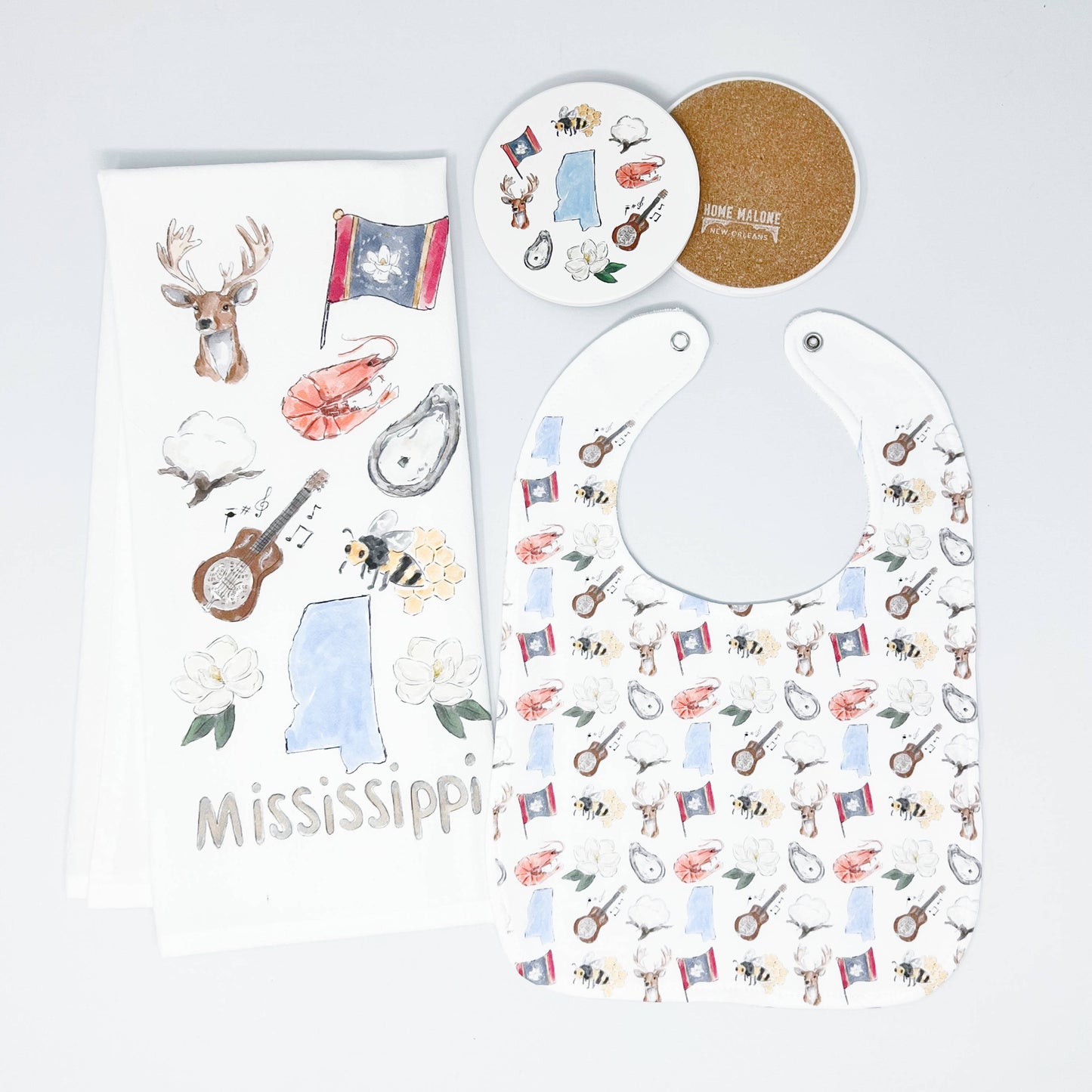 Mississippi Icons Baby Bib