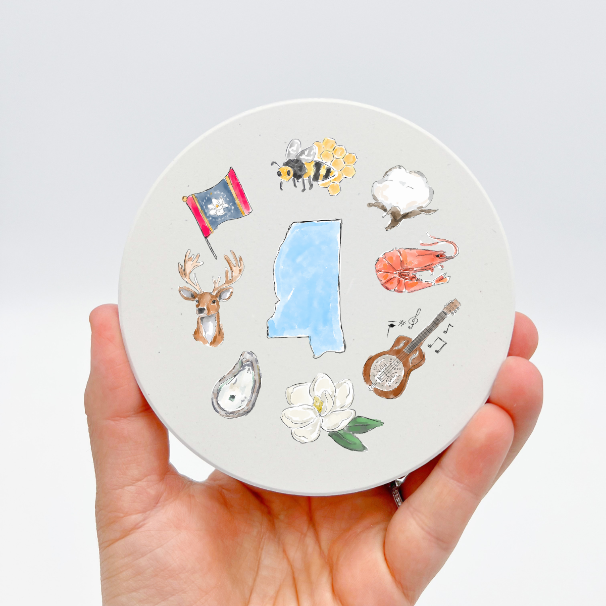 Mississippi Icons Coaster