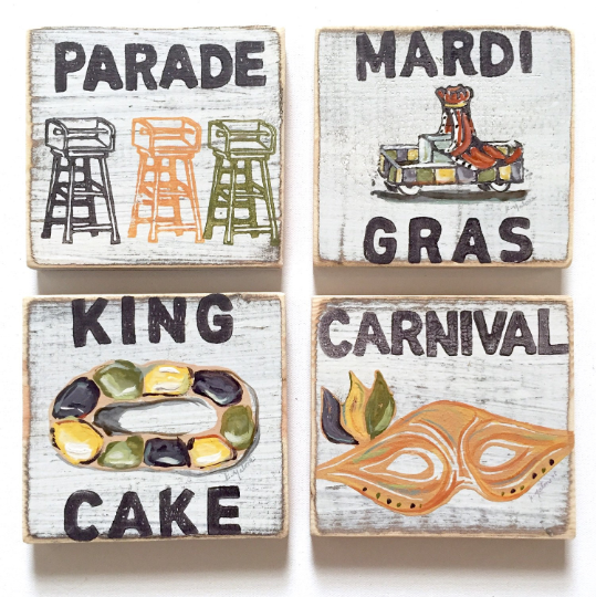 Square Wood Signs - Fun Decorative Wall Decor