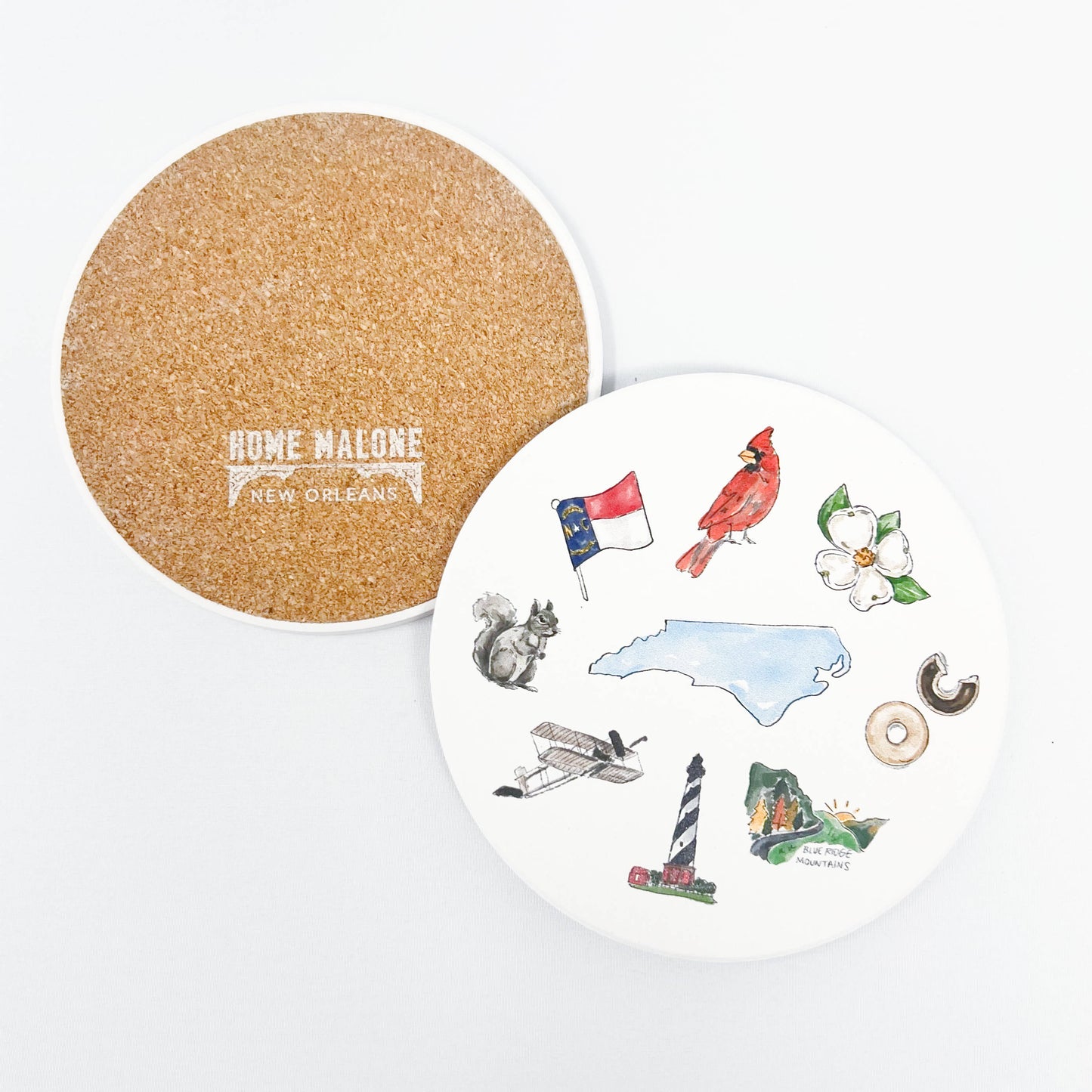 North Carolina Icons Coaster