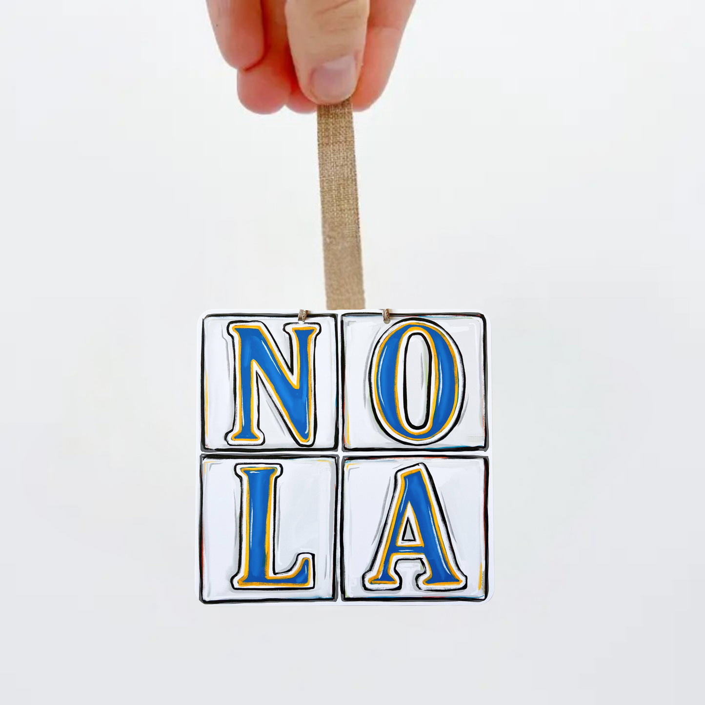 Acrylic NOLA Street Tiles Ornament