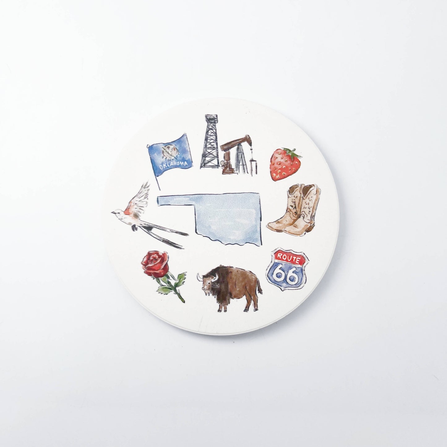 Oklahoma Icons Coaster