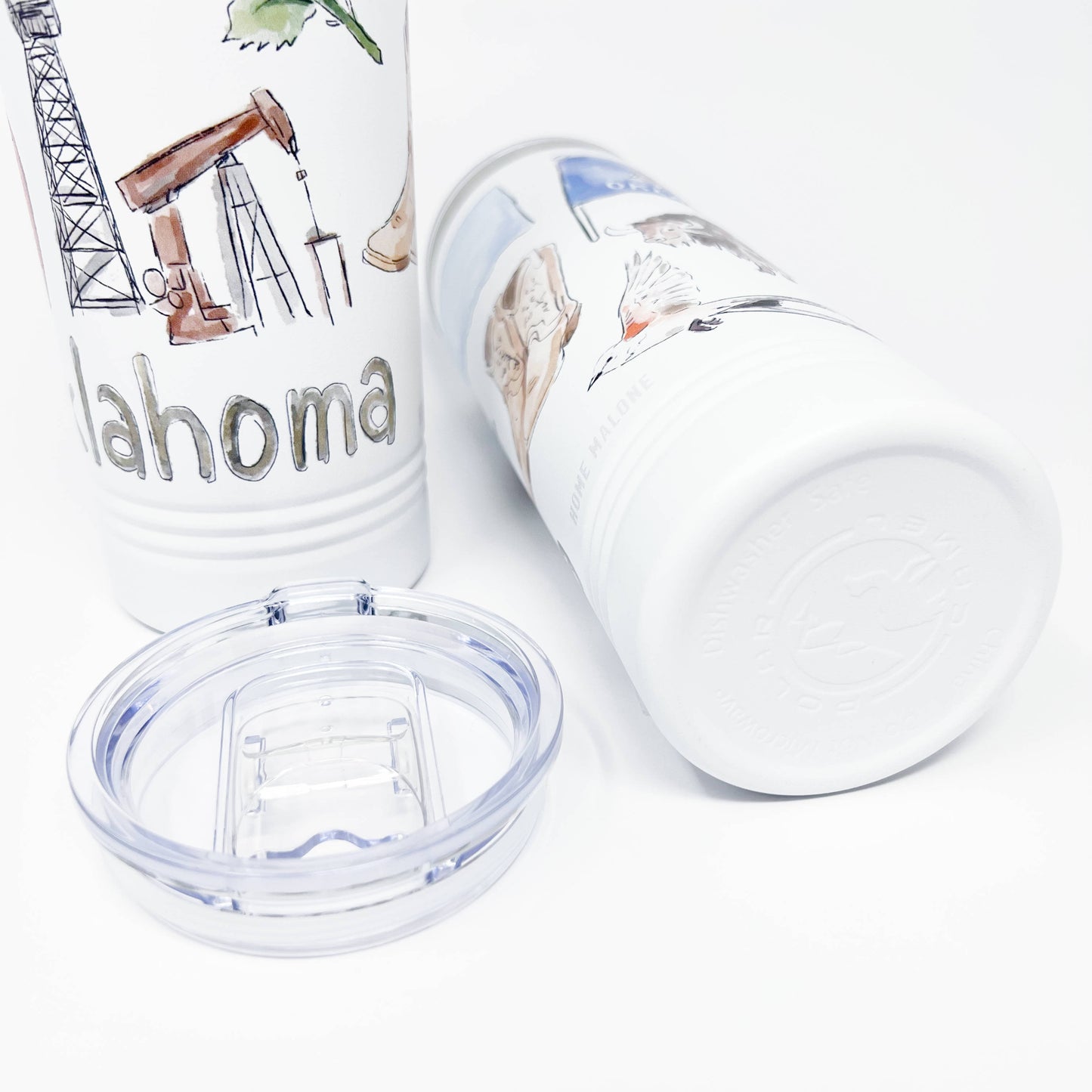 Oklahoma Icons Skinny Tumbler 22oz