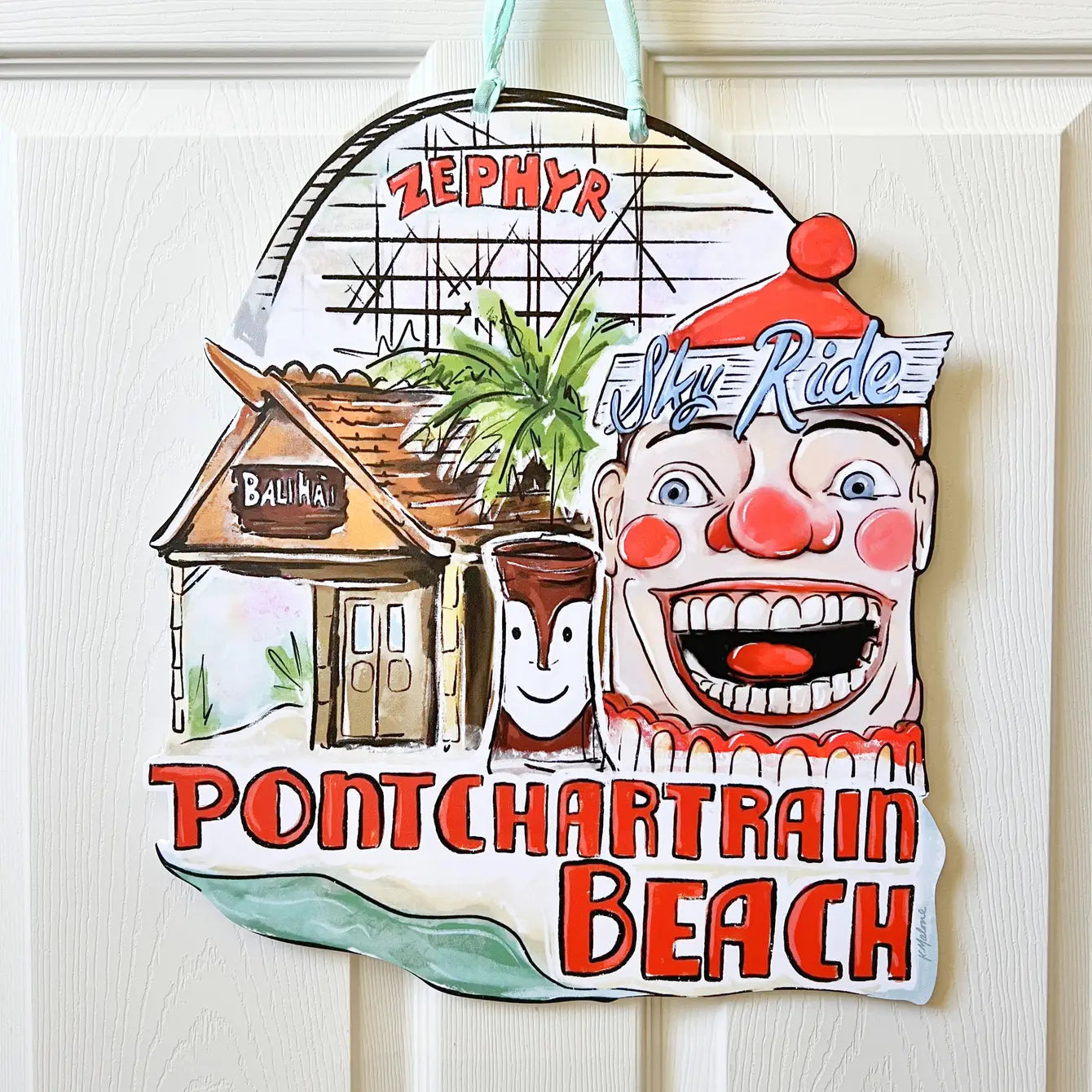 Pontchartrain Beach Door Hanger