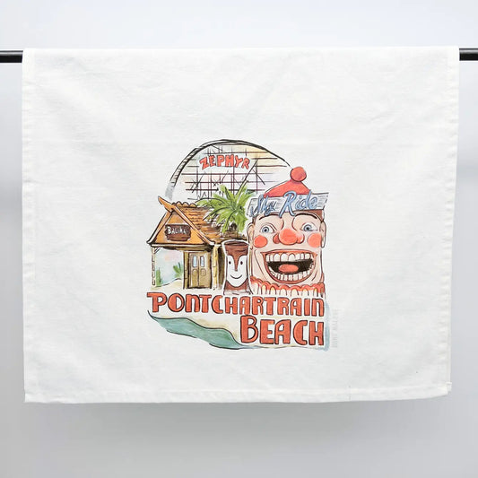 Pontchartrain Beach Tea Towel