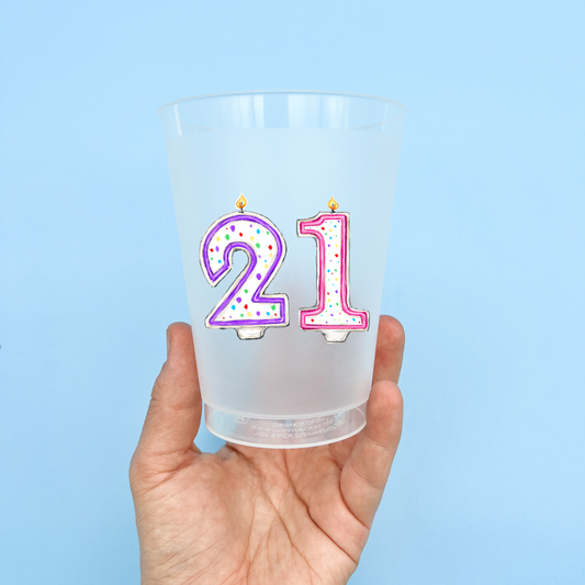 21st Birthday Party Cup Set