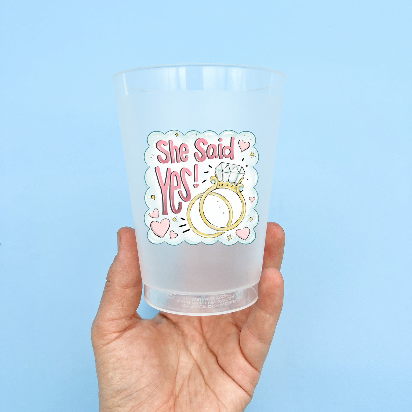 She Said Yes! Party Cup Set
