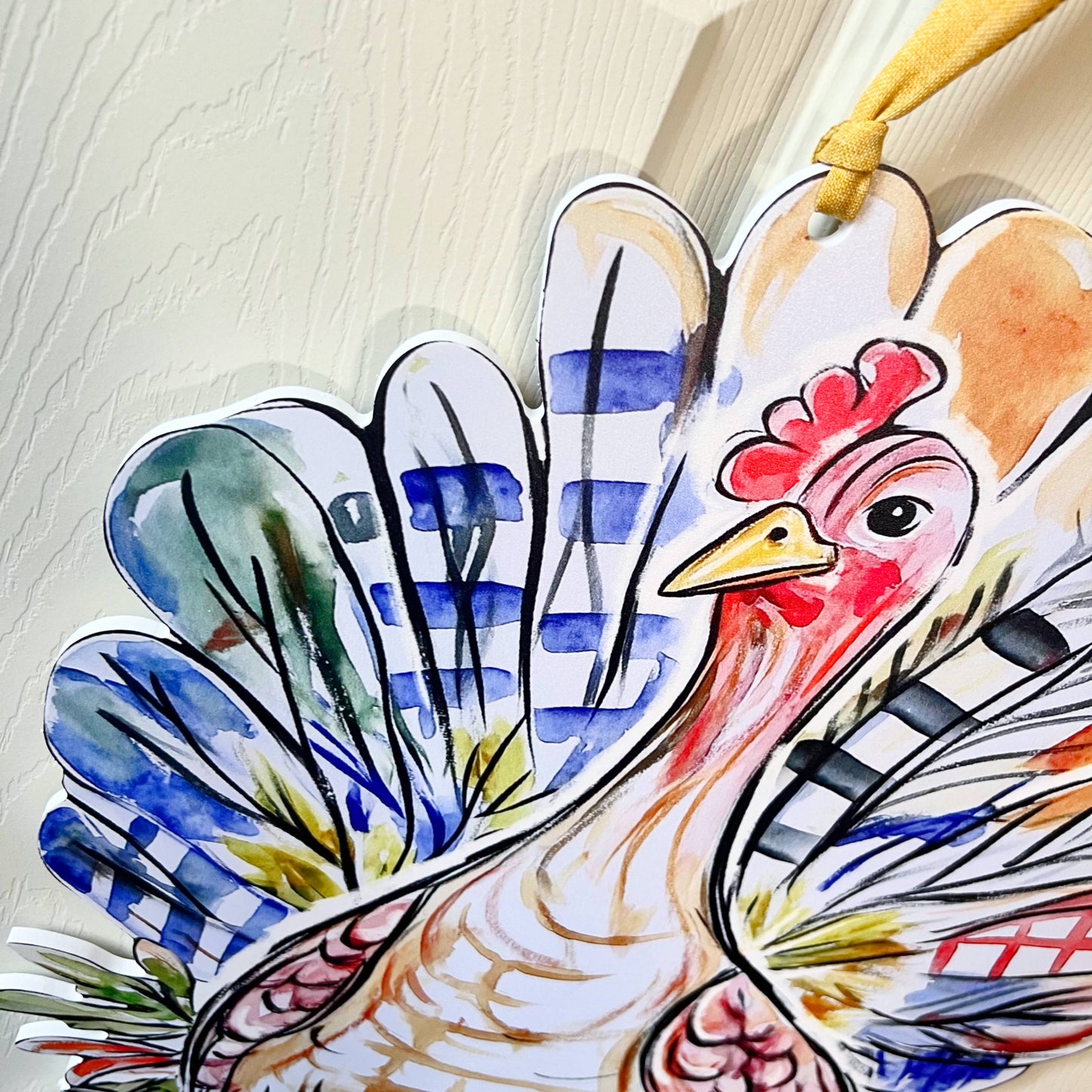 Patchwork Turkey Door Hanger