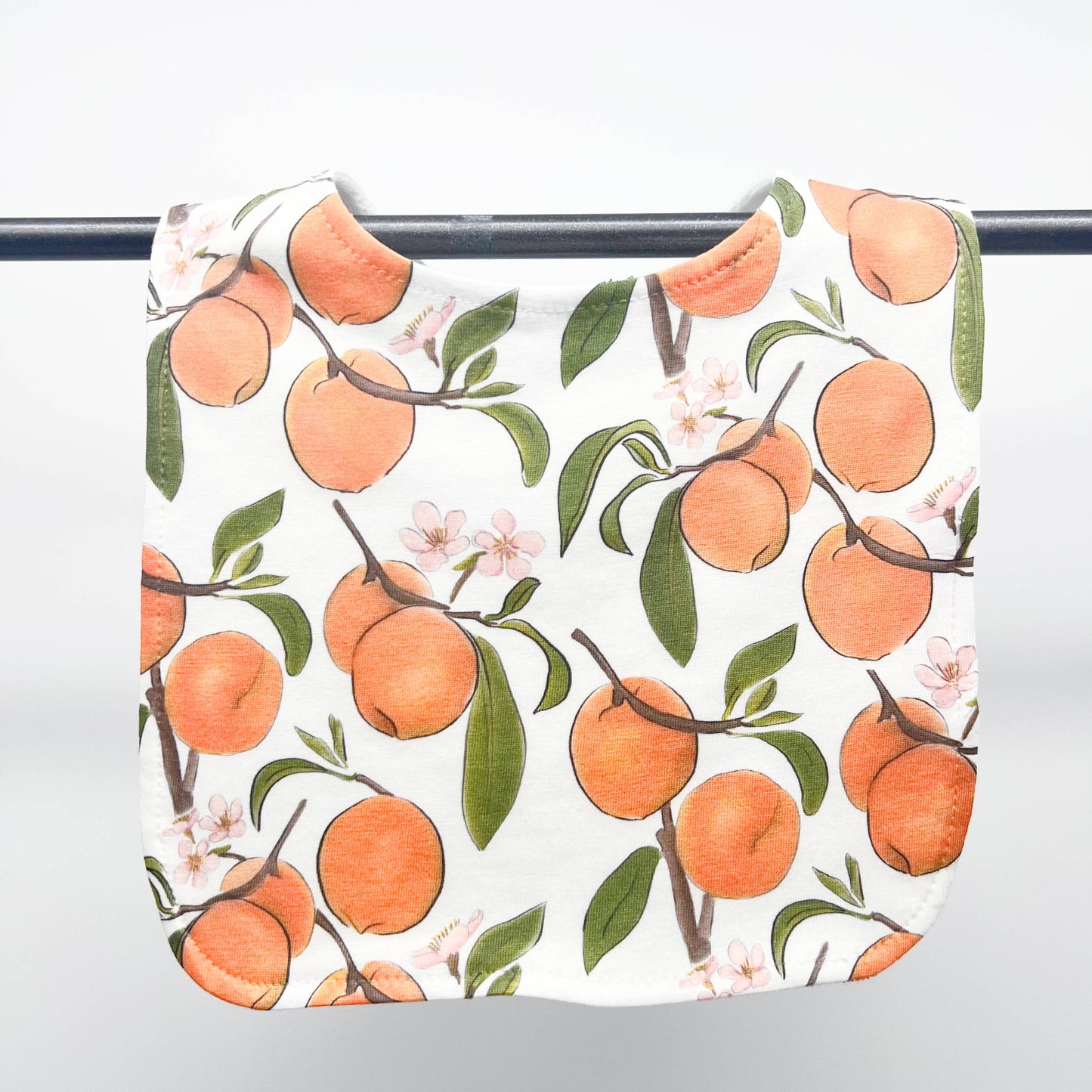 Peaches Baby Bib