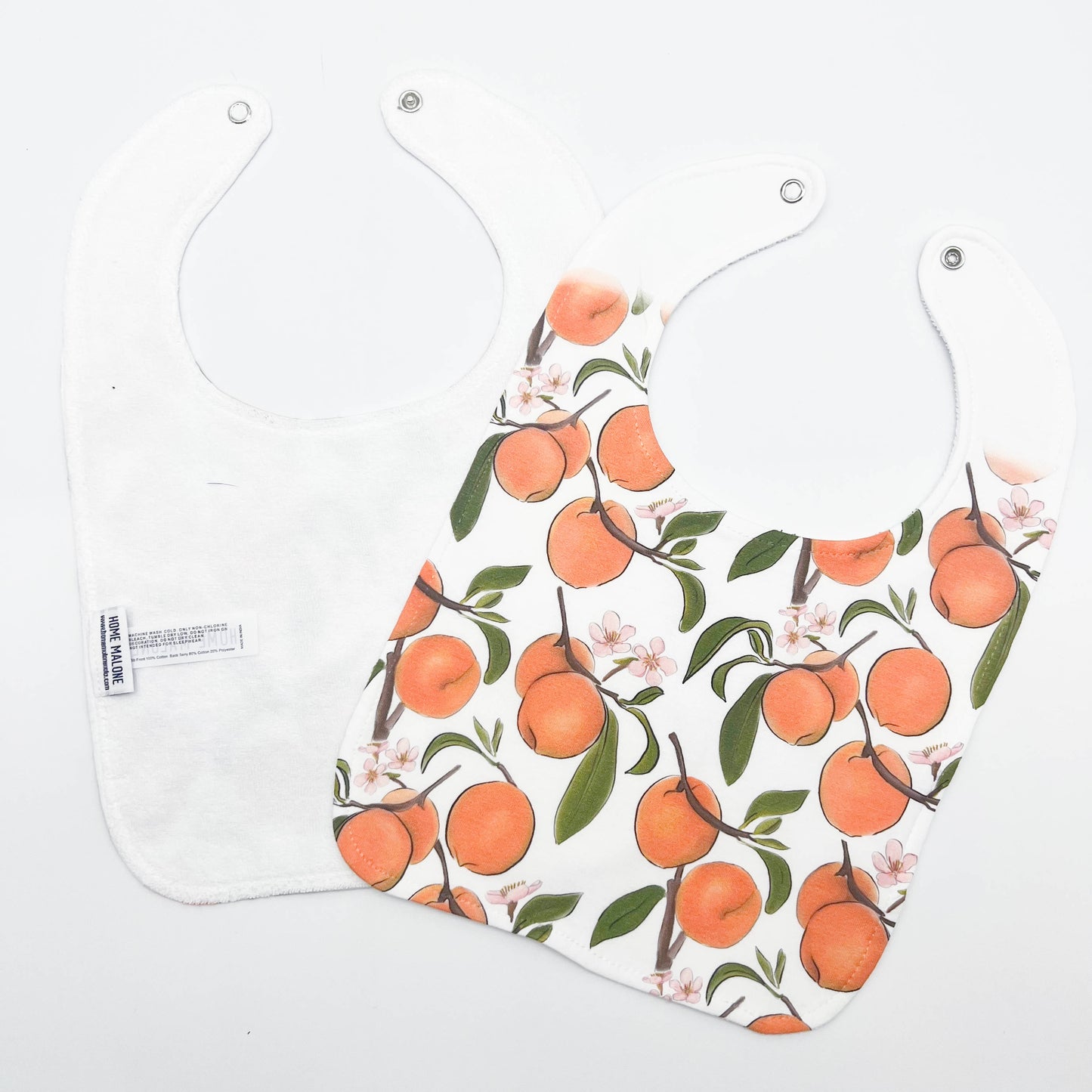 Peaches Baby Bib