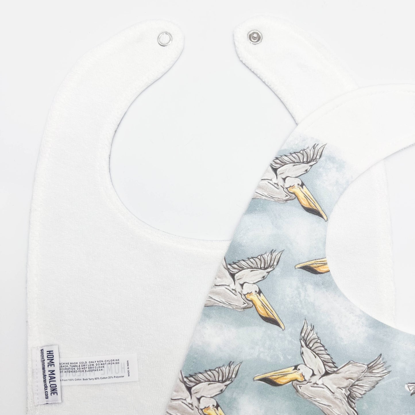 Pelican On Blue Baby Bib