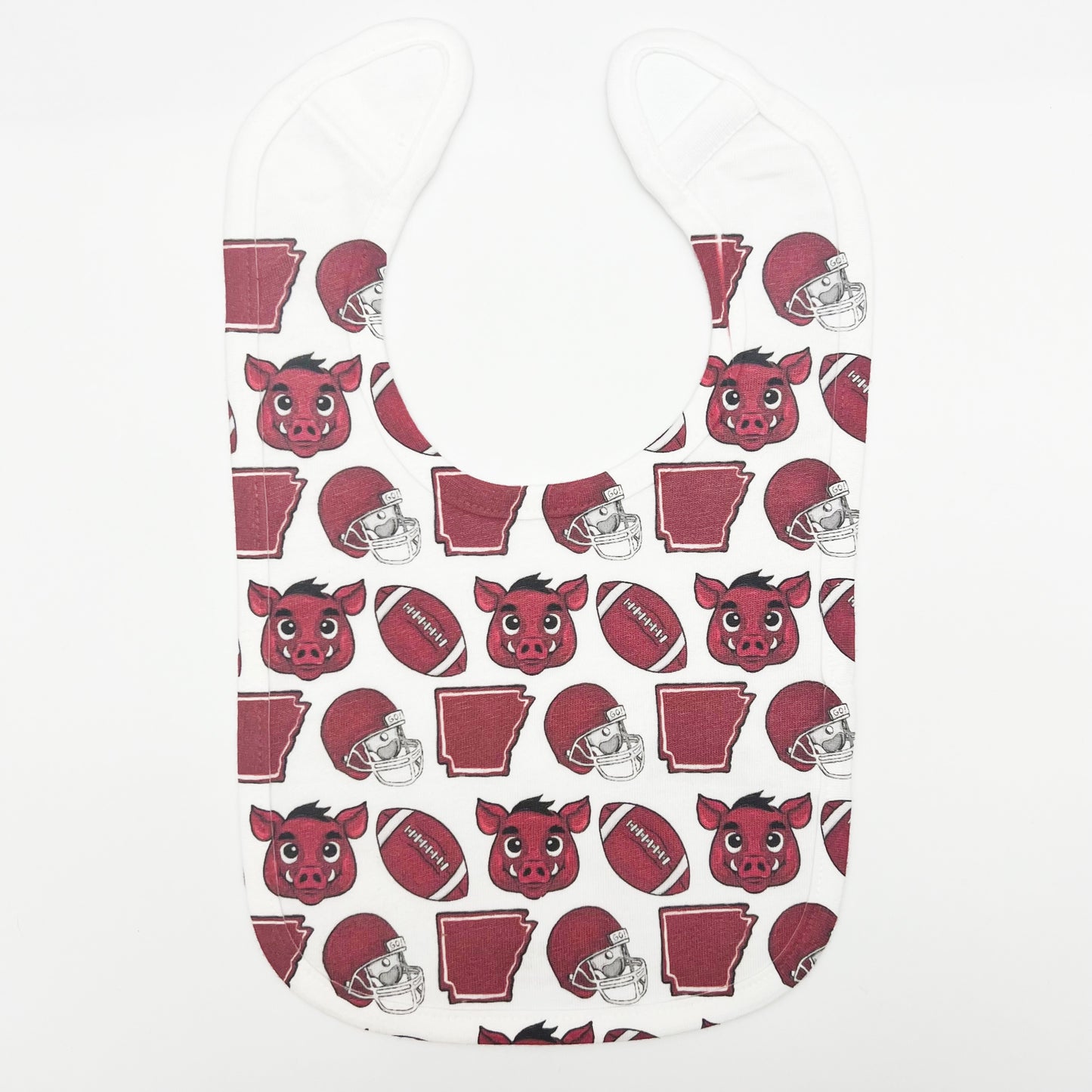 Baby Razorback Baby Bib - Arkansas Gift New Baby Arrival