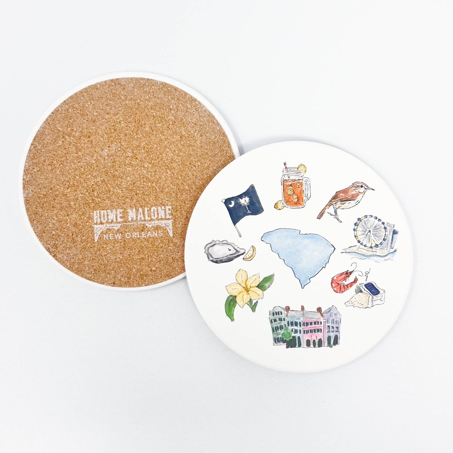South Carolina Icons Coaster