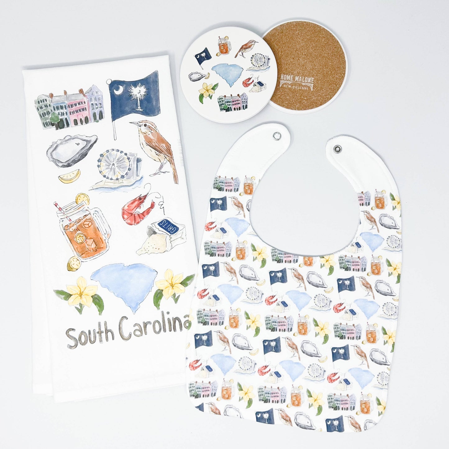 South Carolina Icons Coaster