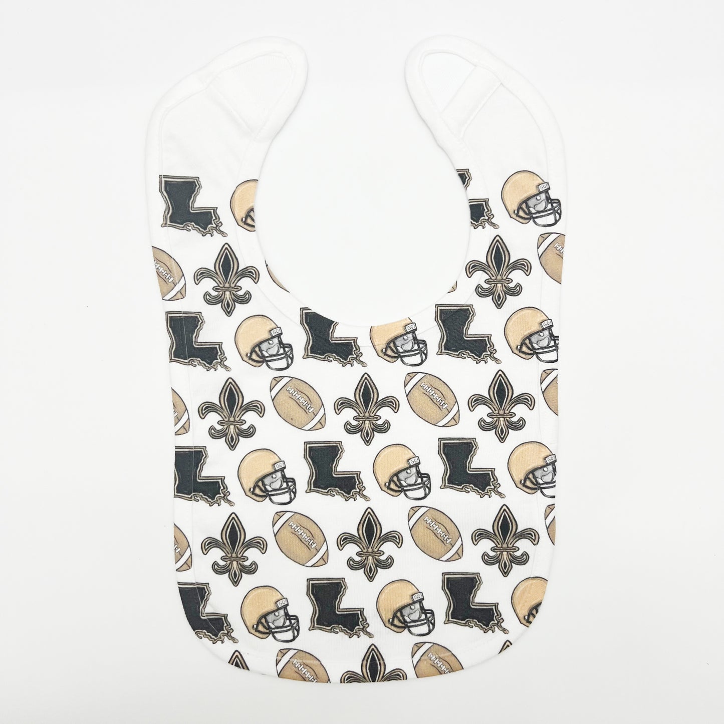 Louisiana Saints Football Baby Bib - Gift New Baby Arrival