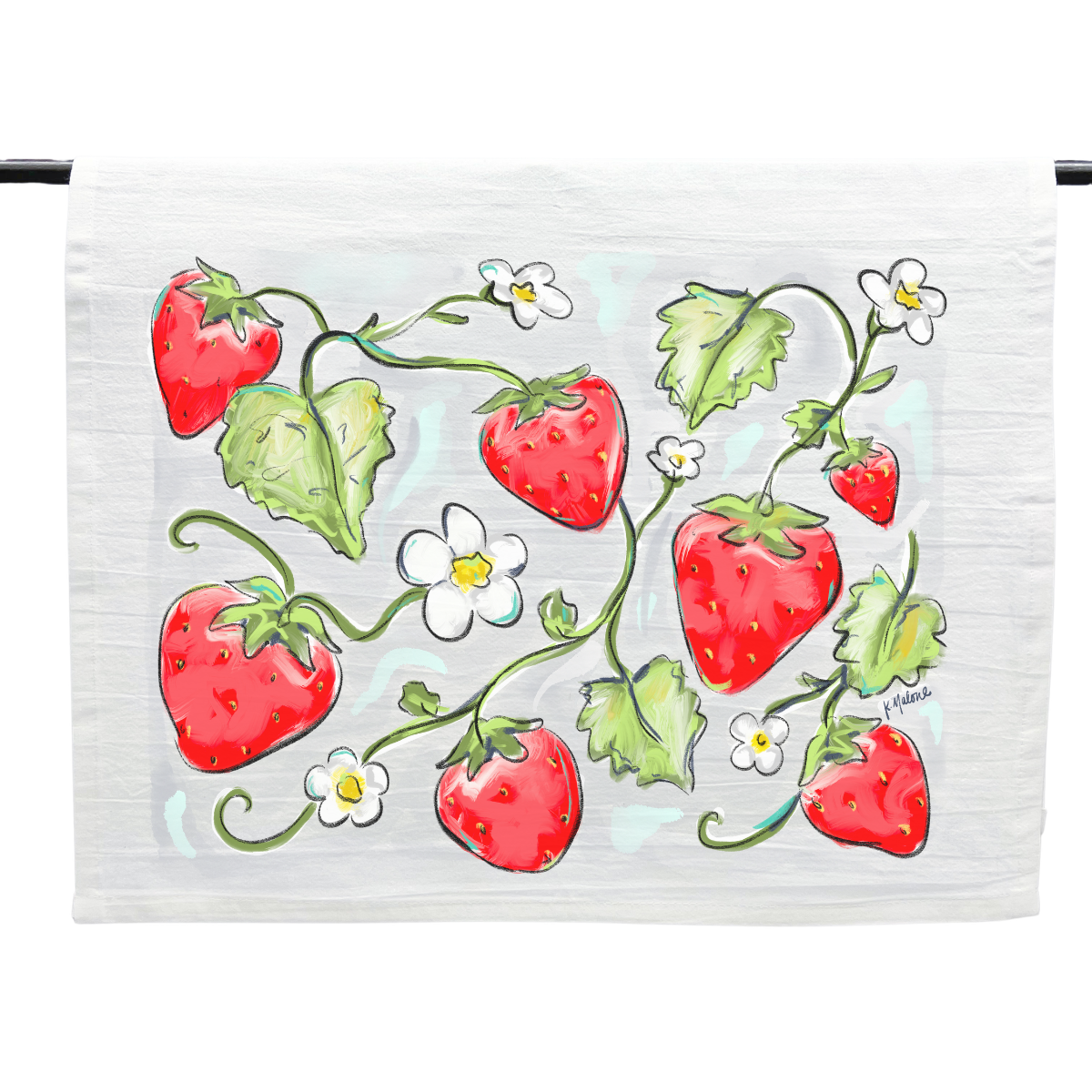 Strawberries Tea Towel