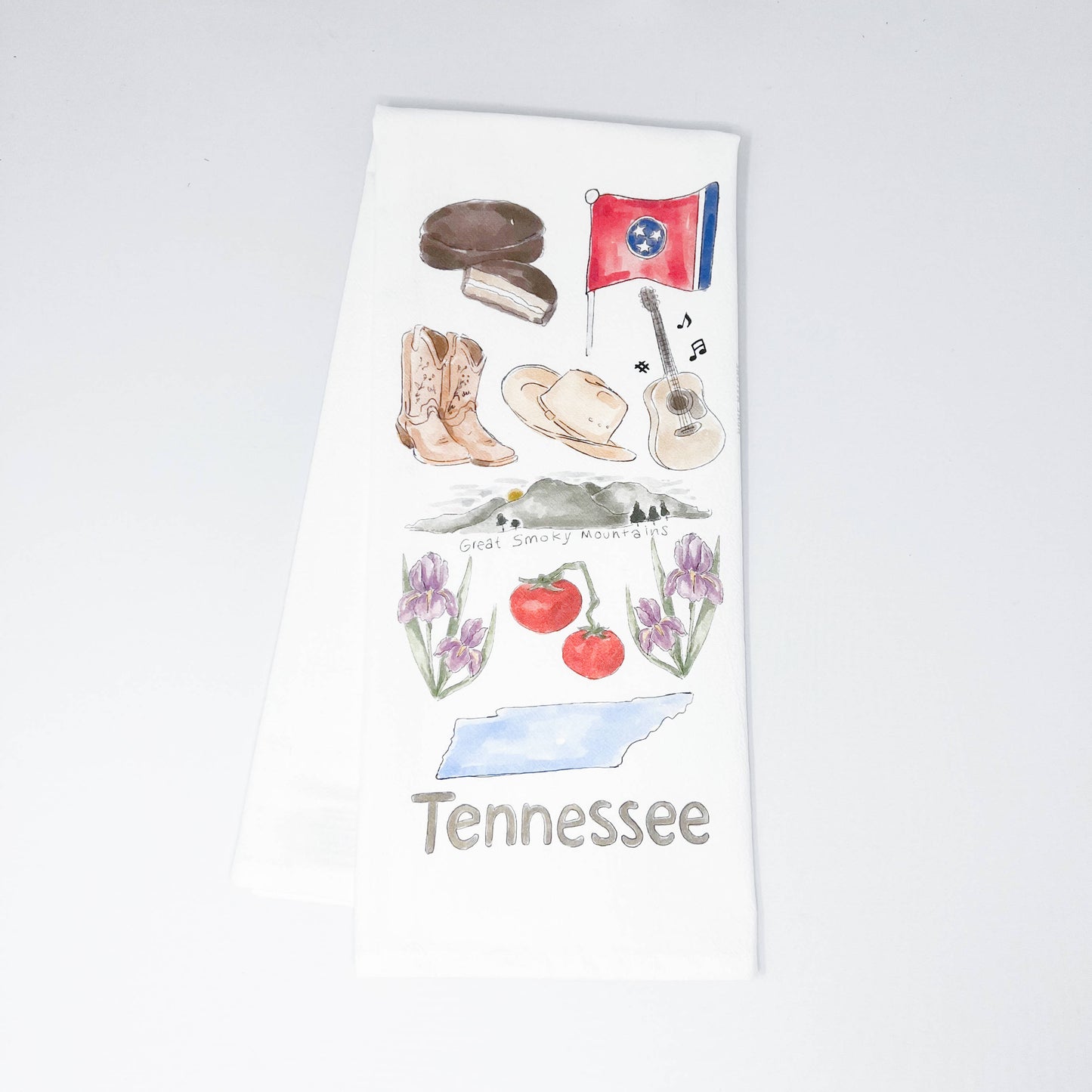 Tennessee Icons Tea Towel