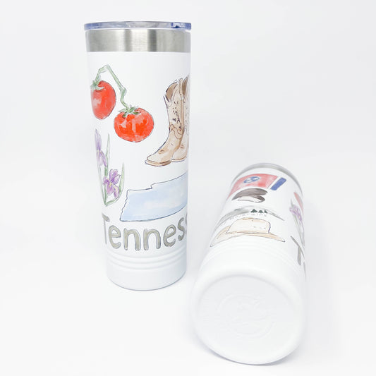 Tennessee Icons Skinny Tumbler 22oz