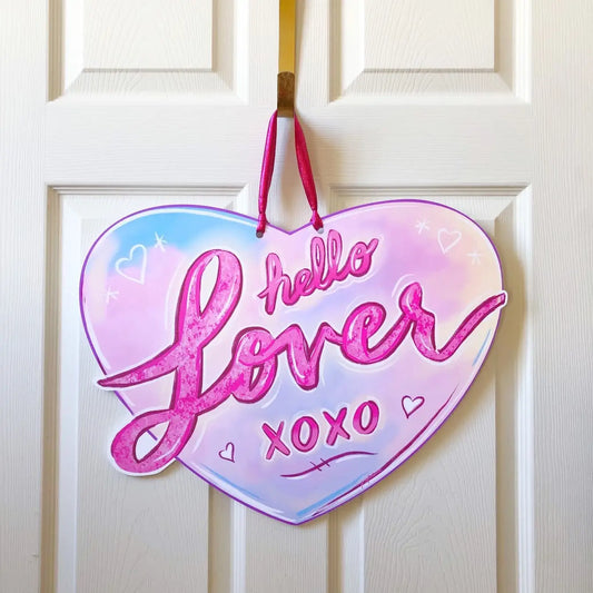 Hello Lover Heart Door Hanger Swiftie