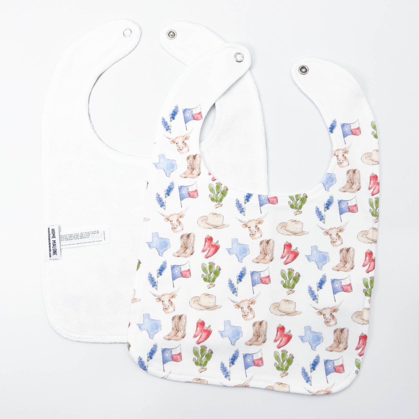 Texas Icons Baby Bib