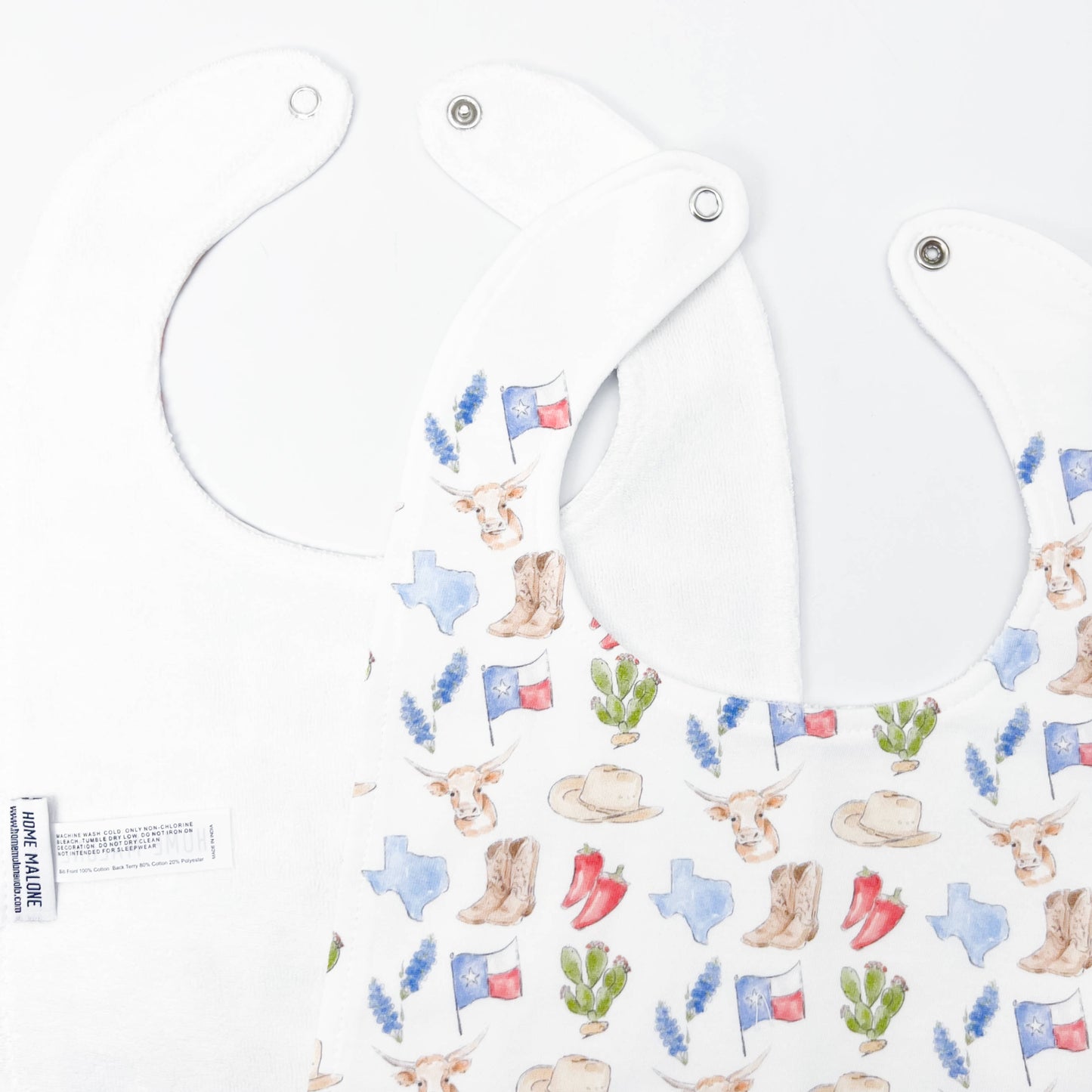 Texas Icons Baby Bib