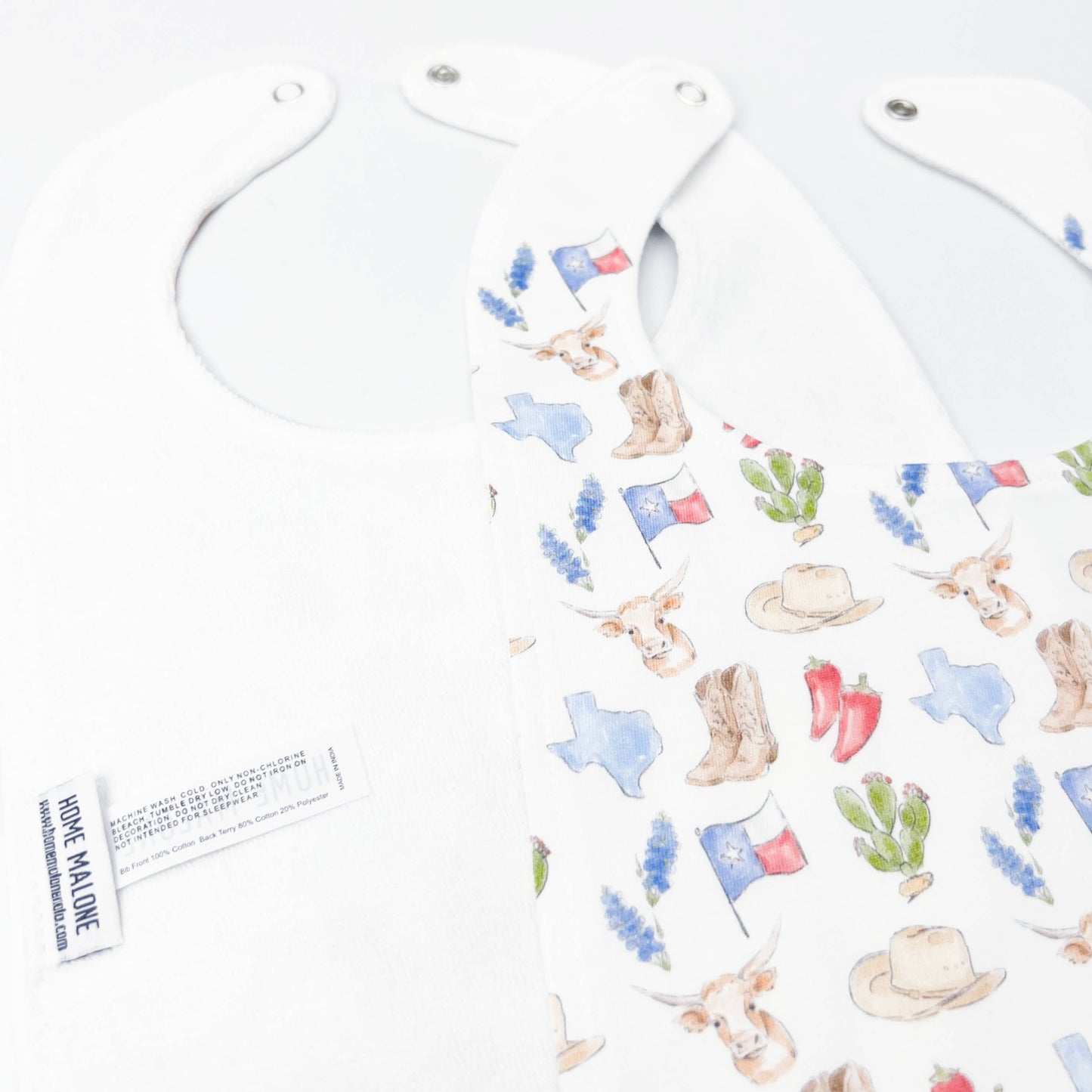 Texas Icons Baby Bib