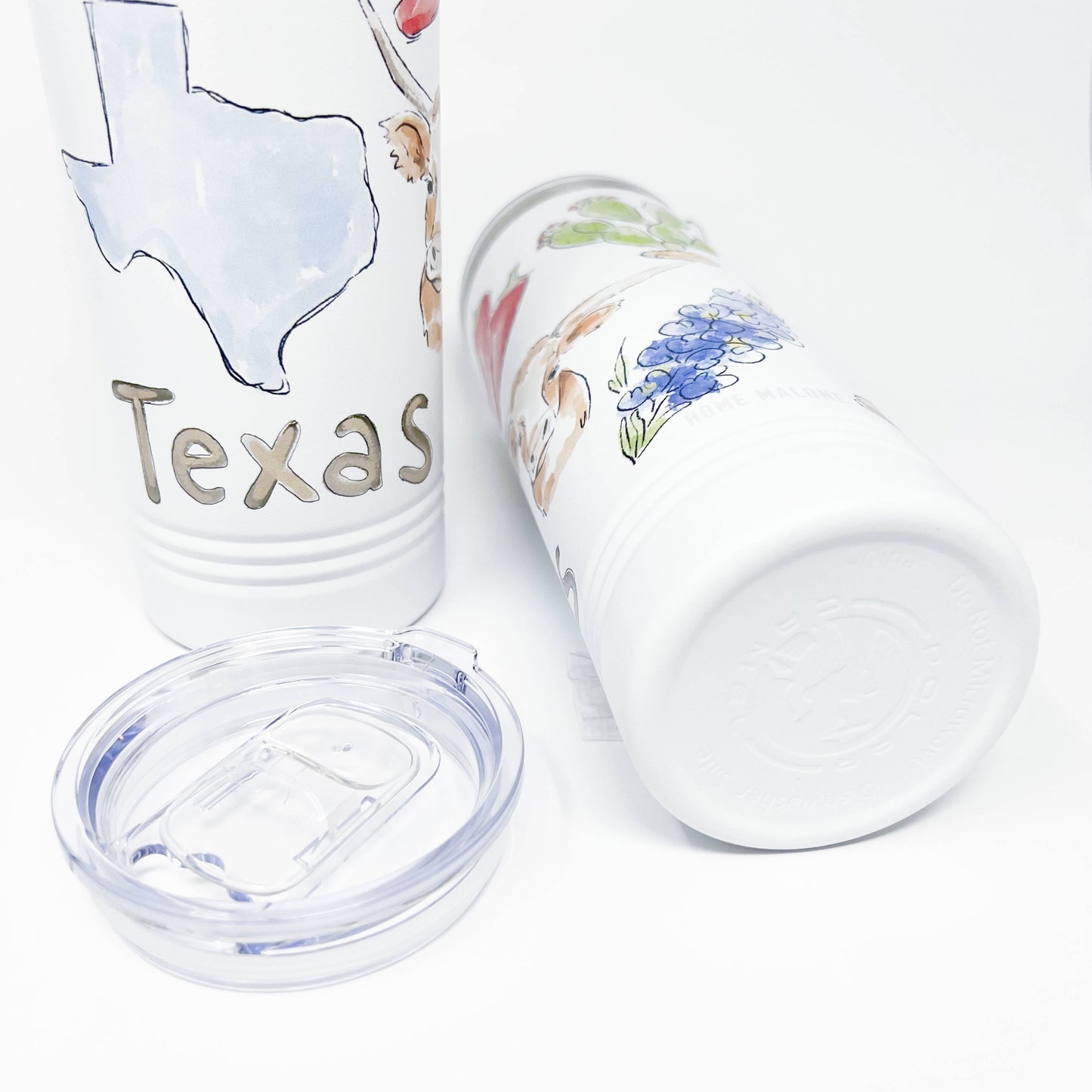 Texas Icons Skinny Tumbler 22oz